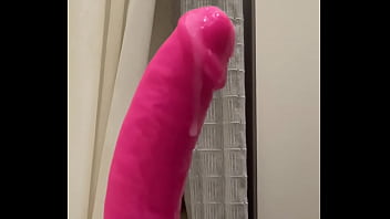 Chicago Guy Taking A Thick Dildo Balls Deep.