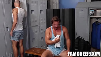 Hans Berlin And Jake Lawrence Are Chilling In The Locker Room