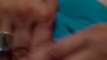 Destiny Rubbing Her Pussy Over Wet Panties