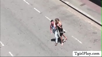 Sexy Ts Starlet Rides A Dudes Bigcock