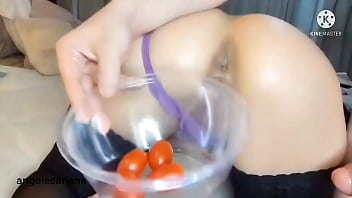 He Fills My Ass With Cherris And Coke, Anal Enema And Fucked. Pervert Couple!