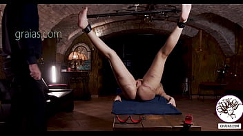 Hot Blonde Receives Cane On Her Pussy And Ass