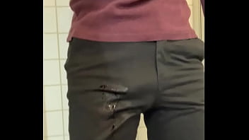 Pftish Peeing His Black Chinos