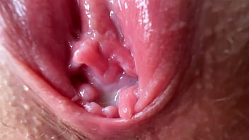 Extremely Close-up Wet Juicy Pussy