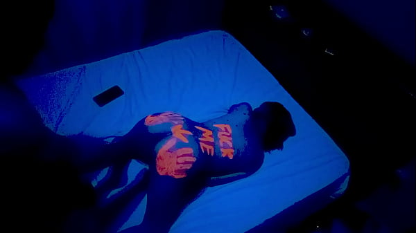 Fuck In The Night With Skinny Girl Fluo Light