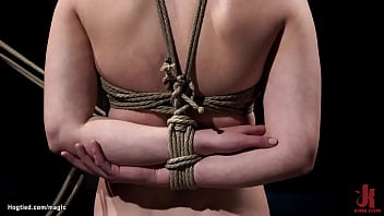 Hogtied Slave With Hot Ass Whipped