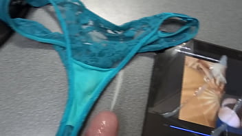 Great Cumshots That My Friends Made To My Wife' Used Panties, Photos And Videos