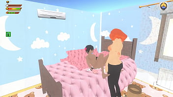 3d Femdom Milf Ass-spanking Handjob On Woodenhorse