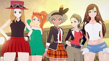 Into The Pokemon Verse Vol 2 - Sex Party With 5 Poke Girls (serena Sonia Hilda Bea And Alexa )