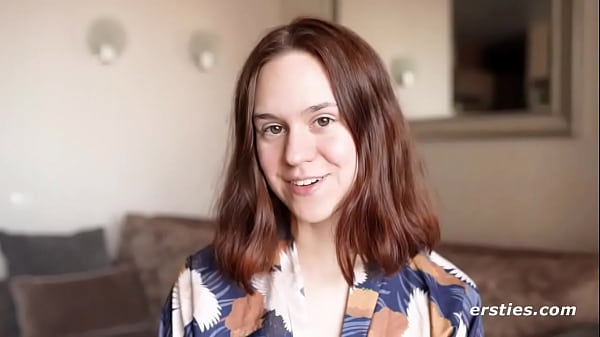 Anca Toys Her Shaved Pussy With A Glass Dildo