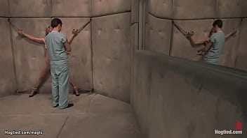 Hung By Ankles Blonde Anal Fingered