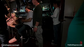Blonde Huiliated And Fucked In Bar