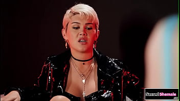 Trans Witch Ella Hollywood Barebacks Ts Alisia Rae In 3some