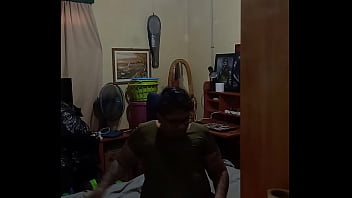 Brij Jerks Off _ Cums In An Olive Coloured Dress