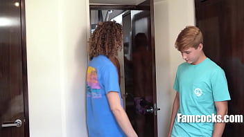 Step Family Threesome In The Boat