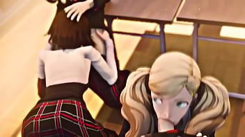 [amateurthrowaway] Ann Takamaki And Makoto Niijima Suck Cocks In Class (persona 5)