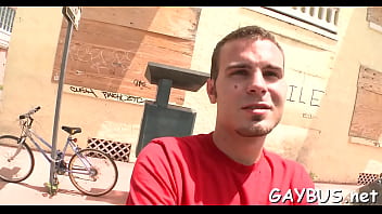 Hot Temptation For Youthful Guy - anal, sex, ass, blowjob, assfucking, bus, gay, muscle, hunk, straight-guy - Video 1834509