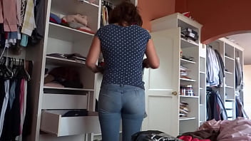 58-year-old Latin Stepmom Exhibits Herself In Front Of Her Friend' Stepson To See Her Huge Cock Jerking Off, Cum On Ass