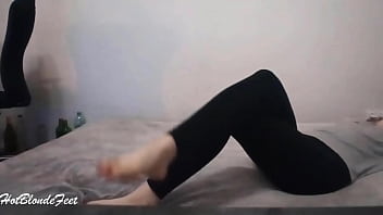 She Is Playing With Her Legs - Miley Grey