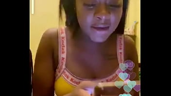 Freaky Ebony Teen Showing Out For Live