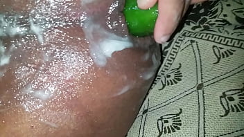 Creamy Anal Fucking With Cucumber