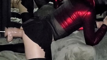 Sissy Slut Gets Hammered Hard And Deep From Fuck Machine With Very Thick Dildo