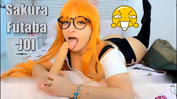 Sexy Sakura Futaba Cosplay Girl Giving The Hottest Joi, Jerk Off Instructions Speaking Portuguese, English And Spanish, This Video Will Turn You On So Much