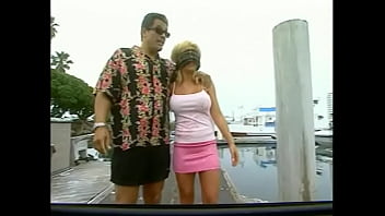 Lustful Blonde Fucks With An Excited Man On A Yacht In A Dog' Pose And Deeply Swallows His Penis Filling Her Mouth With Sperm