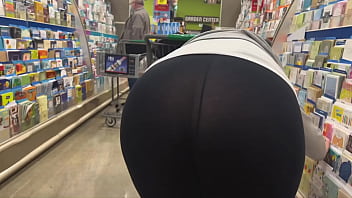 Mom At Walmart Fat Ass See Through Wedgie
