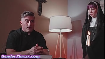Religious Sub Sucking Priest Cock In Duo After Church