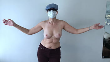 50 Yo Step Mother' Amateur Titty Dance - Bouncing Her Boobs In Front Of Adult