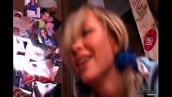 Teen Kasia Blue Dildo Bunk Bed