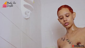 Nasty Sex Couple - Blowjob In The Shower, Cum Face