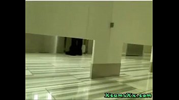 Busty Blonde Masturbates In Public Restroom On Cam