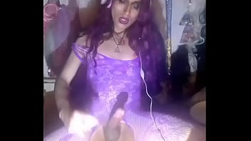 Masturbation Series 3: Purple Long Wavy Mermaid Hair, Jerking Off Till I Cum So Much All Over By My Sweet Smelly Bed,...