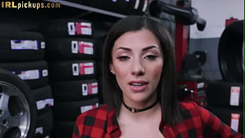 Seduced Busty Mechanic Rides In Cowgirl Before Pov Doggysex