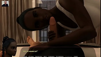 Girl Sucks Cock, Plays With Guy Balls And Swallows Cum - 3d Porn - Cartoon Sex