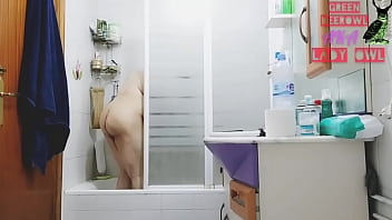 Taking A Hot Shower - hot, sexy, girl, tattoo, amateur, homemade, chubby, curvy, naked, fetish, shower, big-ass, spanish, - Video 1800746