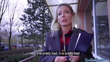 Pretty Eurobabe Gets Paid To Reverse Ride After Pov Blowjob