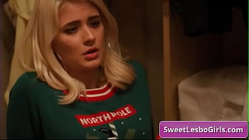 Lovely Teen Lesbian Babes Elexis Monroe, Brandi Love Licking Their Feet And Make Out On Christmas Eve