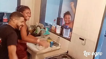 Na Cozinha Onde Começou Toda A Putaria Com Myllena Rios