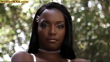 Nubian Babe Teases In Lingerie And Blows Before Erotic Sex