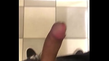 Asian Guy Jerking Off In Mall Restroom