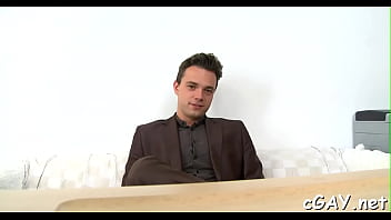 Racy Anal Banging With Homos - anal, hardcore, blowjob, doggystyle, oral, gay, casting, muscle, bareback, hunk, straight-guy - Video 1772739