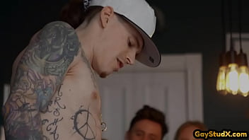 Hung Stud Drilling Underwear Twink Bareback In Couple