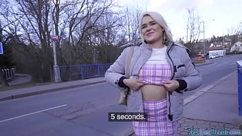 Pulled Blonde Cutie Sucking For Cash Before Pov Sex