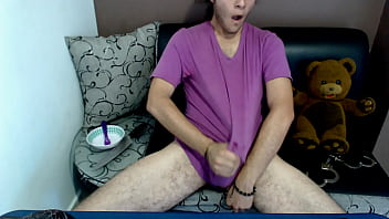 Caprino Eros Cum Under His Tshirt