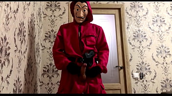 The Robber From The _paper House_ Found A Worker And Cums On His Face / Dirty Russian Conversations / La Casa De Papel