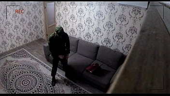 Real Hidden Camera In A Hotel! Russian Soldier Jerks Off And Cums In His Neighbor' Glass! Peeping!