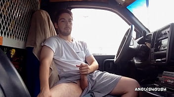 Public Jacking In Work Van | Anguish Gush